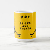 Personalisierte Geschenkideen für Hockeyspieler Kaffeetasse (Mittel)
