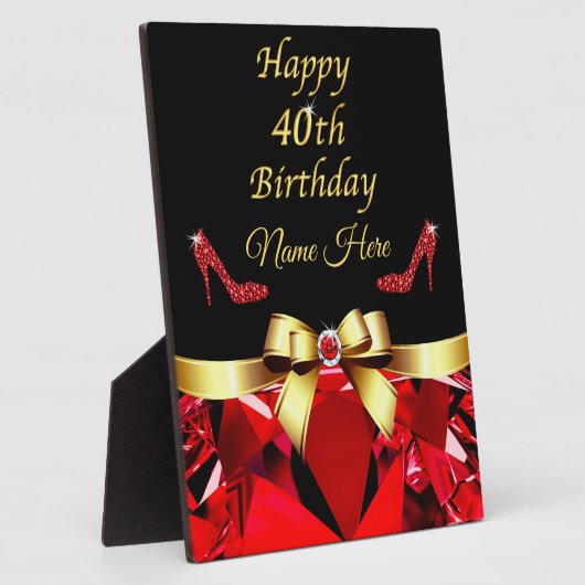 Personalisierte Geschenkideen zum 40. Geburtstag Fotoplatte (Seite)