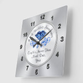 Personalisierte Geschenkideen zum 45. Geburtstag Quadratische Wanduhr (Winkel)