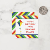 Personalisierte Geschenkkarten für Kite Stripes Mitteilungskarte (Vorderseite/Rückseite Beispiel)