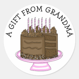 Personalisierte Geschenkmarke   Ein Geschenk von Runder Aufkleber