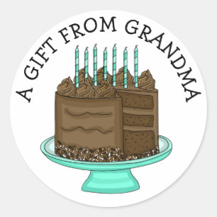 Personalisierte Geschenkmarke   Ein Geschenk von Runder Aufkleber