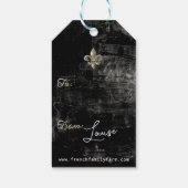 Personalisierte Geschenkmarke für Bienen und Blume Geschenkanhänger (Rückseite)