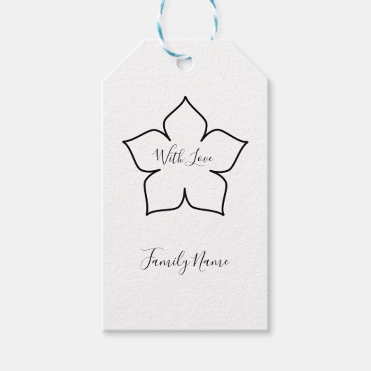 Personalisierte Geschenkmarke Geschenkanhänger (Vorderseite)