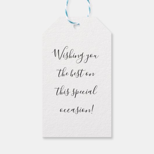 Personalisierte Geschenkmarke Geschenkanhänger (Rückseite)