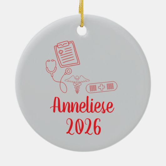 Personalisierte Geschenknursen machen immer eine s Keramik Ornament (Hinten)
