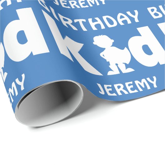 Personalisierte Geschenkpapier (Rolleneckpunkt)