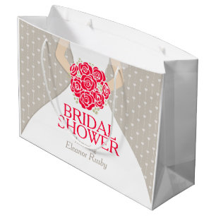 Personalisierte Geschenktasche der Brautpartybraut Große Geschenktüte