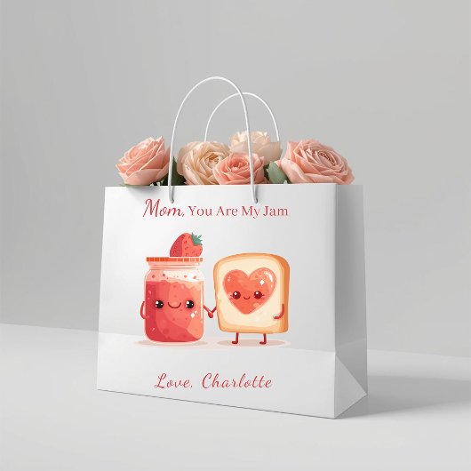 Personalisierte Geschenktasche zum Muttertag für M Große Geschenktüte