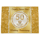 Personalisierte Geschenktaschen, 50 Jahre alt, 4 G Große Geschenktüte (Vorderseite)