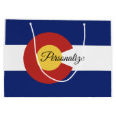 Personalisierte Geschenktaschen aus dem Colorado-S Große Geschenktüte (Rückseite)
