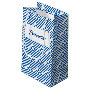 Personalisierte Geschenktaschen mit griechischer L Kleine Geschenktüte