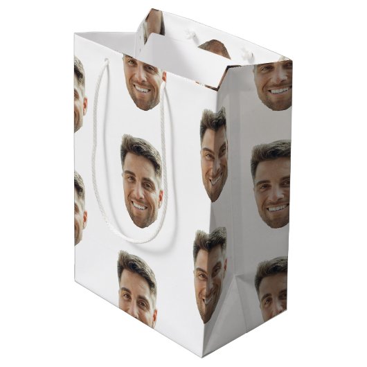 Personalisierte Geschenktüte für eine Party (Rückseite Schrägansicht)