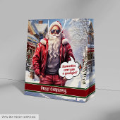 Personalisierte Geschenktüte Lustiger Weihnachtsma