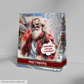 Personalisierte Geschenktüte Lustiger Weihnachtsma