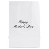 Personalisierte Geschenktüte mit floralem Schmette (Rückseite)
