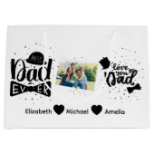 Personalisierte Geschenktüte zum Vatertag (Vorderseite)