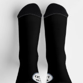 Personalisierte Geschenktypografie-Muster-Hochzeit Socken (Oben)