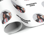 Personalisierte Geschenkverpackung für den Abschlu Geschenkpapier (Rolleneckpunkt)