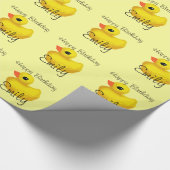 personalisierte Geschenkwrap "Rubber Ducky" Geschenkpapier (Ecke)