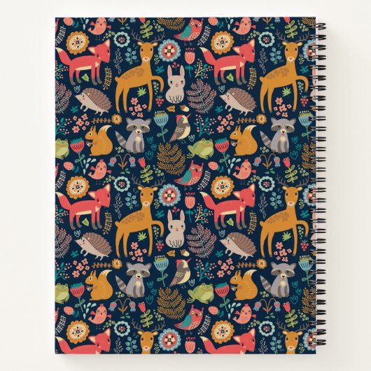 Personalisierte Geschichte im Folklore-Wald Notizblock (Rückseite)