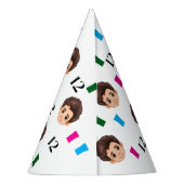 Personalisierte Gesichts-Glückwunsch-Geschenke Partyhütchen (Rückseite)
