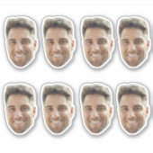 Personalisierte Gesichtsaufkleber Benutzerdefinier Aufkleber (Vorderseite)