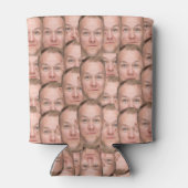 Personalisierte Gesichtserkennung Einzigartiges Fo Dosenkühler (Rückseite)