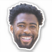 Personalisierte Gesichtskleber, Foto Geburtstagsge Aufkleber (Vorderseite)