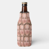Personalisierte Gesichtspilze Funny Einzigartiges Flaschenkühler (Flaschenvorderseite)