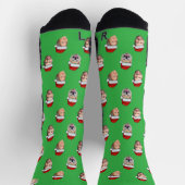 Personalisierte Gesichtssocken, Weihnachtsmannmütz Socken (Oben)