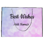 Personalisierte Gestaltung der Altersvorsorge Große Geschenktüte (Rückseite)