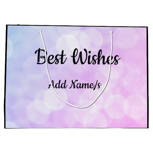 Personalisierte Gestaltung der Altersvorsorge Große Geschenktüte (Rückseite)