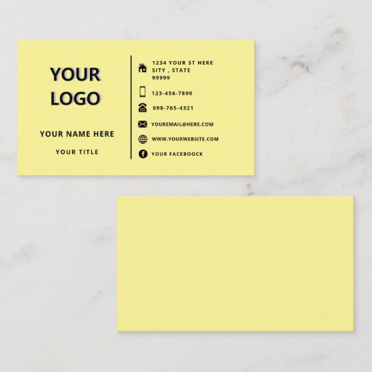 Personalisierte Gestaltung Ihrer eigenen Visitenka Visitenkarte (Vorne/Hinten)