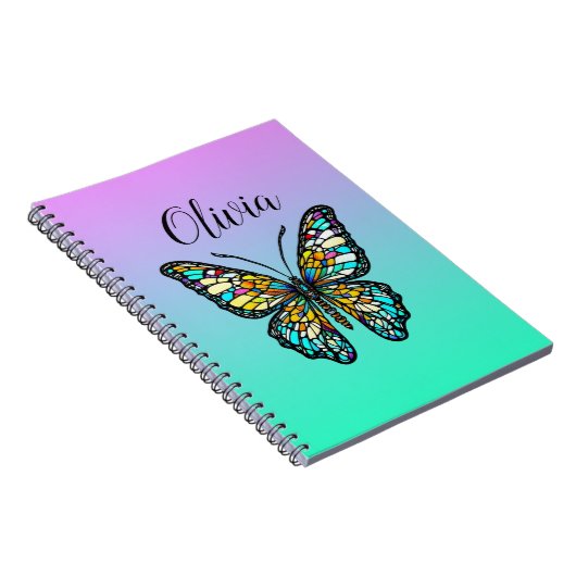 Personalisierte, gestanzte Glaskugel Notizblock (Rechte Seite)