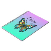 Personalisierte, gestanzte Glaskugel Notizblock (Linke Seite)