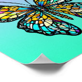 Personalisierte, gestanzte Glaskugel Poster (Ecke)