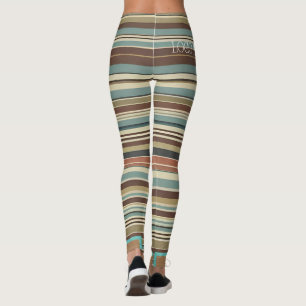 Personalisierte Gestreifte Leggings