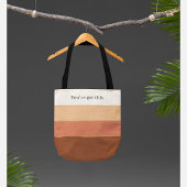 Personalisierte gestreifte Tragetasche "Du schaffs Tasche