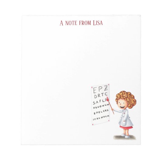 Personalisierte Gesundheitsversorgung Notizblock (Vorderseite)