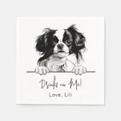 Personalisierte Getränke für japanische Hunde Serviette (Vorderseite)
