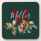 Personalisierte Getränkeküste und Beeren Getränkeuntersetzer (Vorderseite)