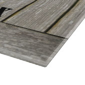 Personalisierte, gewitterte Silberverkleidung Schneidebrett (Ecke)