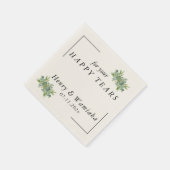 Personalisierte Gewohnheit für Ihre glückliche Trä Serviette (Ecke)