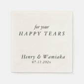 Personalisierte Gewohnheit für Ihre glückliche Trä Serviette (Vorderseite)