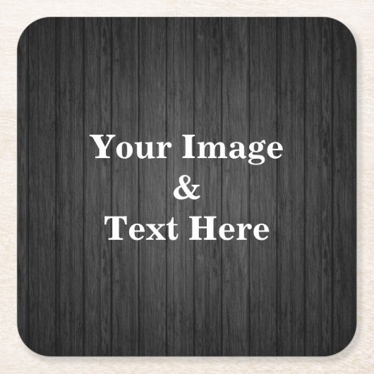 Personalisierte Gewohnheit Ihr eigenes Foto Rechteckiger Pappuntersetzer (Vorderseite)