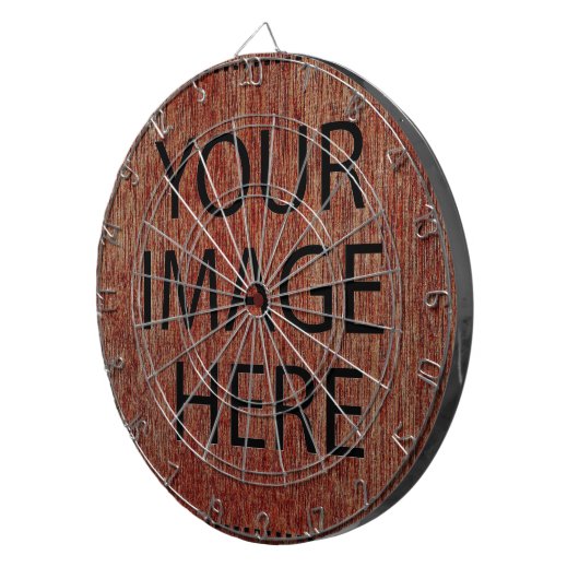 Personalisierte Gewohnheit Ihr eigenes Foto u. Dartscheibe (Vorderseite rechts)