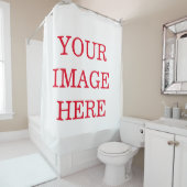 Personalisierte Gewohnheit Ihr eigenes Foto u. Duschvorhang (Beispiel)