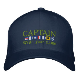 Personalisierte Gewohnheit Ihr Kapitän Nautical Bestickte Baseballkappe