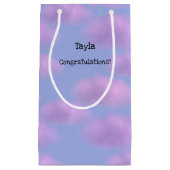 Personalisierte Gifttasche mit flüssigem Pink Clou Kleine Geschenktüte (Vorderseite)